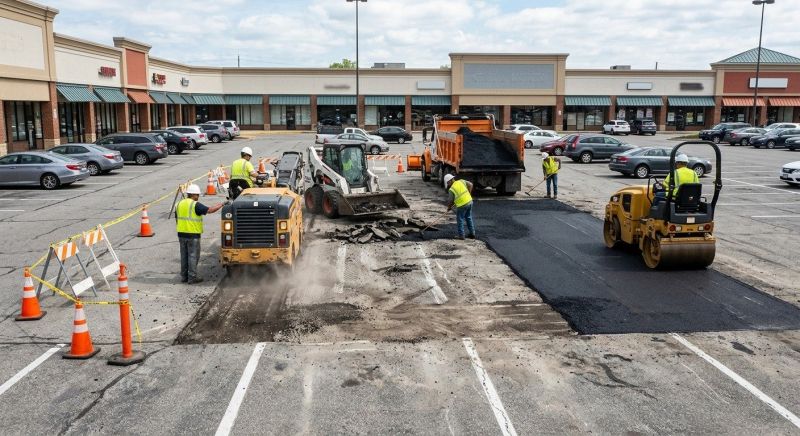 Asphalt Parking Lot Repair in Pasadena, CA