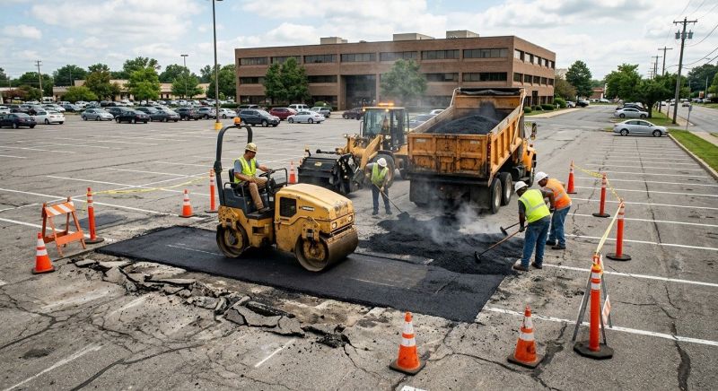 Asphalt Parking Lot Repair in Little Rock, AR