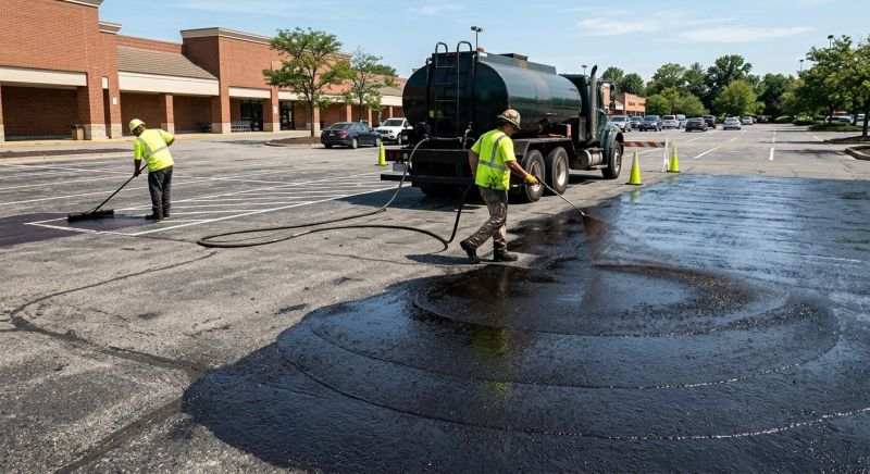 Asphalt Parking Lot Sealing in Greenville, SC