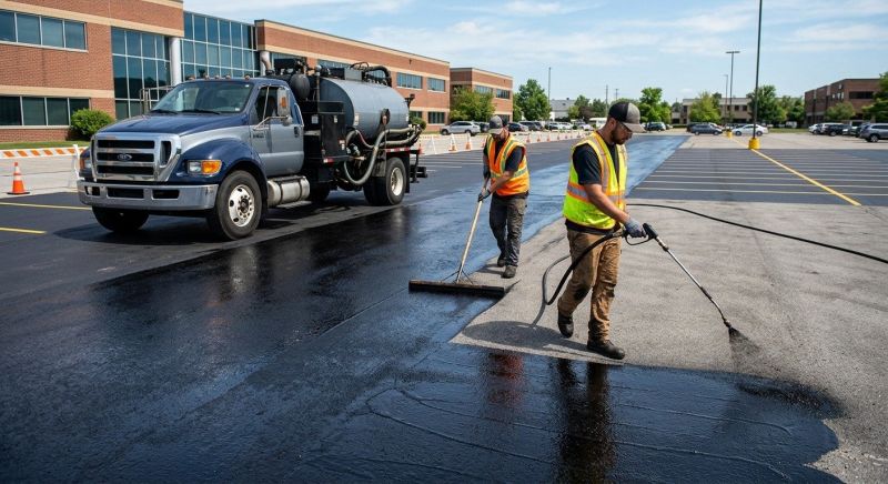 Asphalt Parking Lot Sealing in Greenville, SC