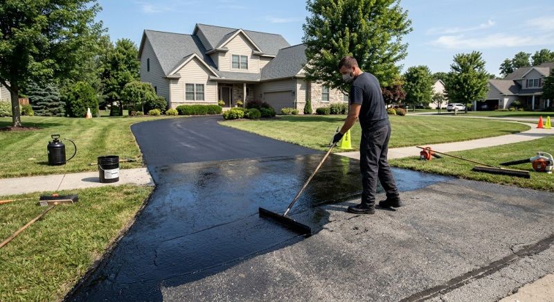 Blacktop Driveway Sealing in Miami Dade County, FL