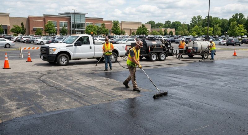 Church Parking Lot Sealcoating in Sarasota, FL