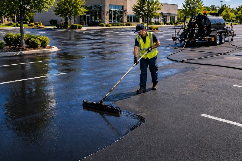 Church Parking Lot Sealcoating in San Antonio, TX
